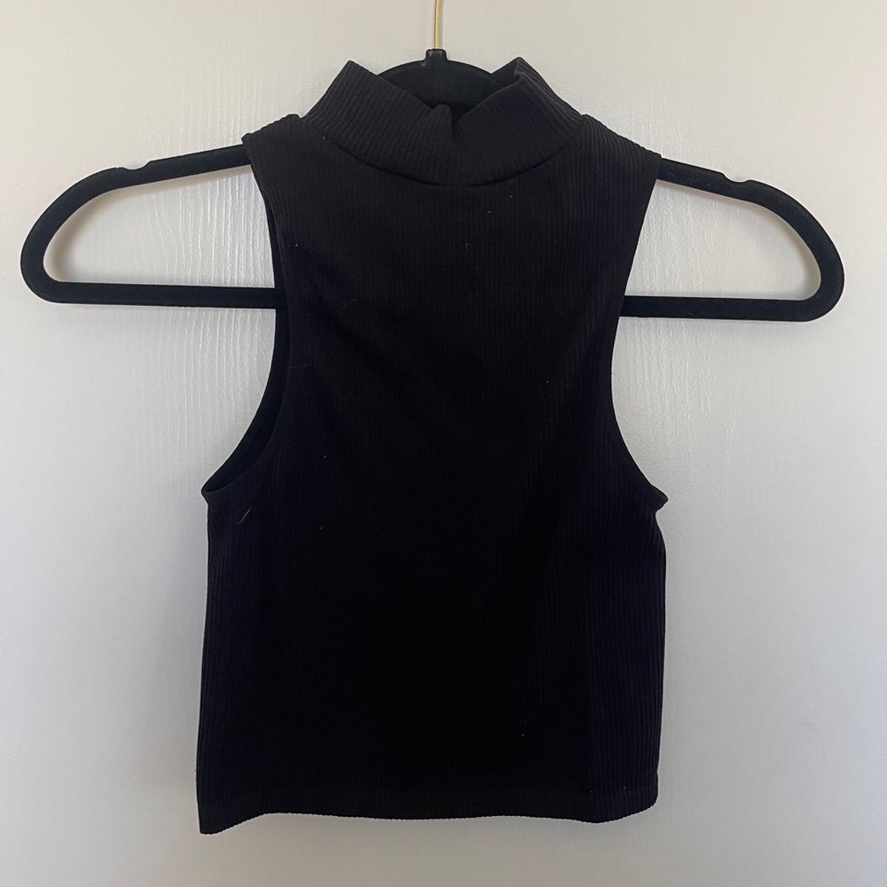 zara high back tank top